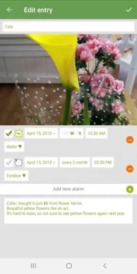 Garden Manager  Plant Alarm android App screenshot 5